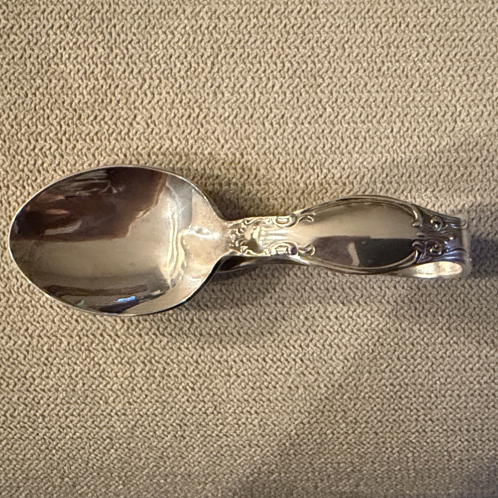 Reed & Barton Sterling Silver Baby Spoon with box